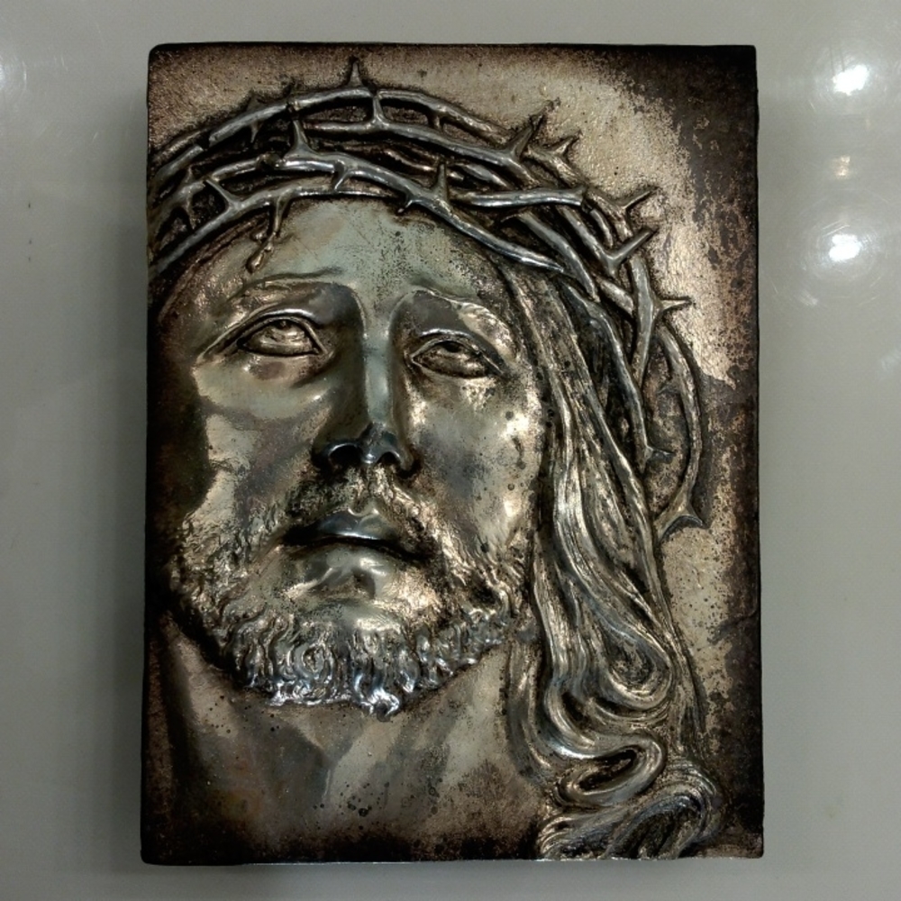 Sid Dickens, S-196 "The Gift" silver Jesus Memory-Block tile *Rare & Retired*